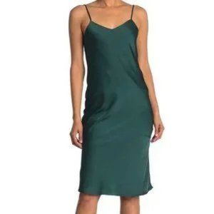 NWT Sam Edelman Satin V-Neck Cami Dress 12